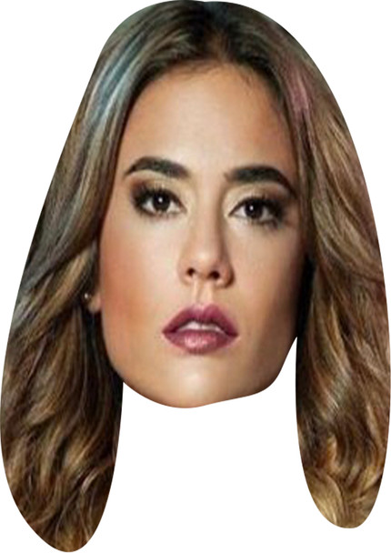 Yeimy Montoya The Queen of Flow Celebrity Fancy Dress Cardboard face mask