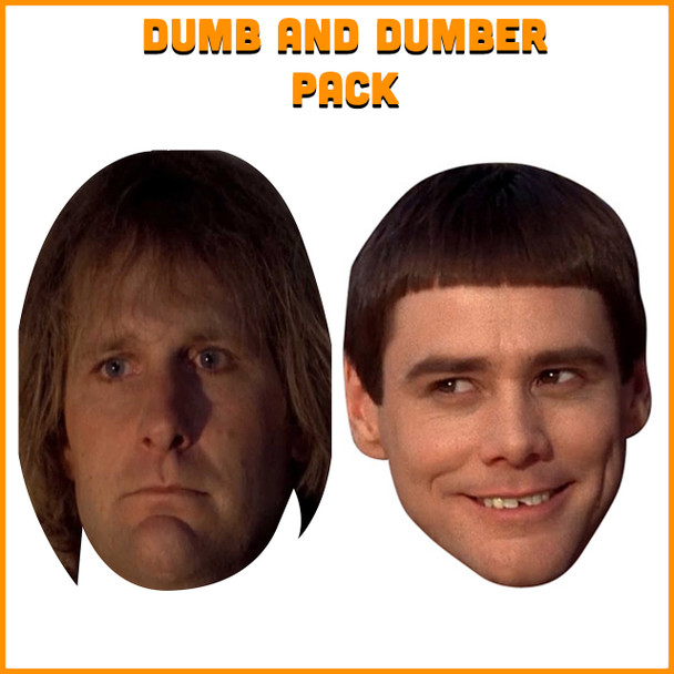 Dumb n Dumber Pack Celebrity Party face mask Mask Fancy Dress