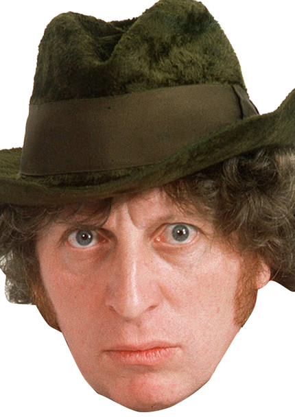 Tom Baker - The Fourth Doctor- Doctor Who Celebrity Fancy Dress Cardboard face mask