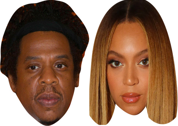 Beyoncé and Jay-Z- Celebrity Couples Fancy Dress Face Mask Pack