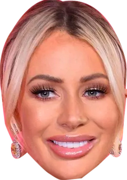 Olivia Attwood Love Island Fancy Dress Cardboard Celebrity Face Mask