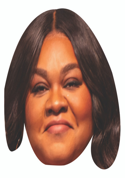 Da'vine Joy Randolph Celebrity party face fancy dress Cardboard mask