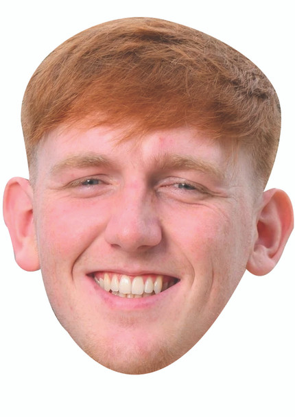Angry Ginge - Celebrity party face fancy dress Cardboard mask