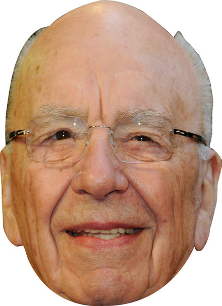 Rupert Murdoch Uk Politician Face Mask