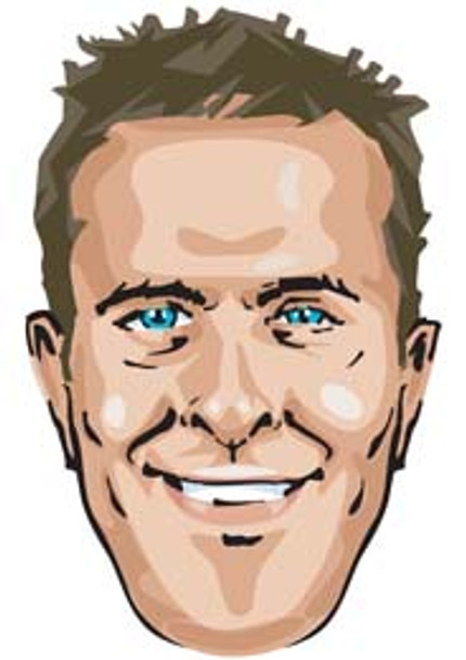 Michael Vaughan Cartoon Mask