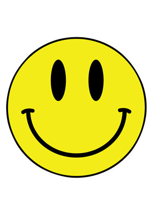 Smiley acid face celebrity party face fancy dress