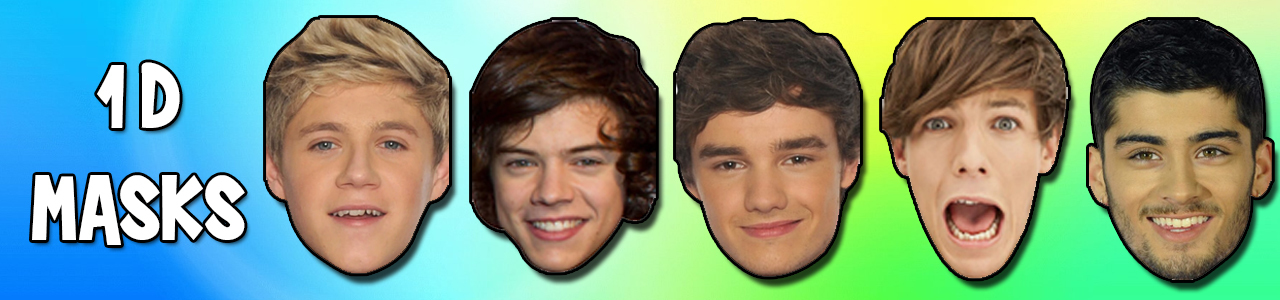 One Direction Celebrity Concert Face Masks One Direction Celebrity Concert Face Masks