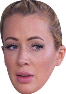 Olivia CARDBOARD celebrity face masks. Fancy dress masks - Celebrity