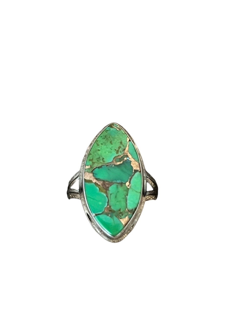 Green Copper Turquoise Rings