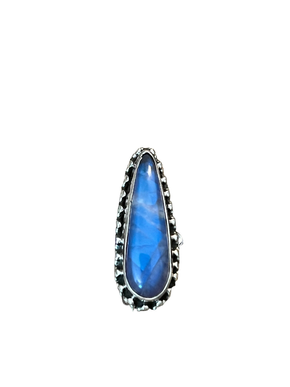 Purple Rainbow Moonstone Rings