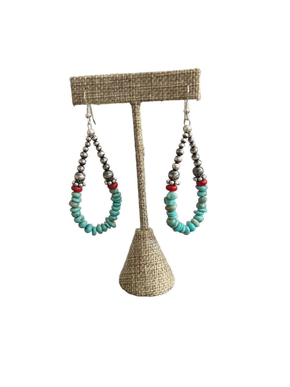 Navajo desert pearl earrings