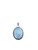 Rainbow moonstone silver round pendant 08