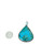 Malachite Chrysocolla silver triangle pendant 05
