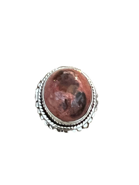Mexican fire opal round ring Size 5.5 - 12