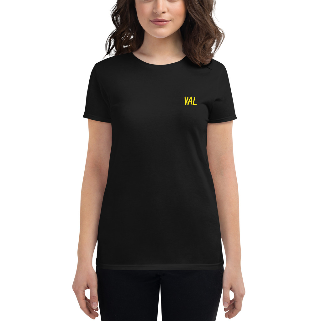 VAL logo women's short sleeve t-shirt