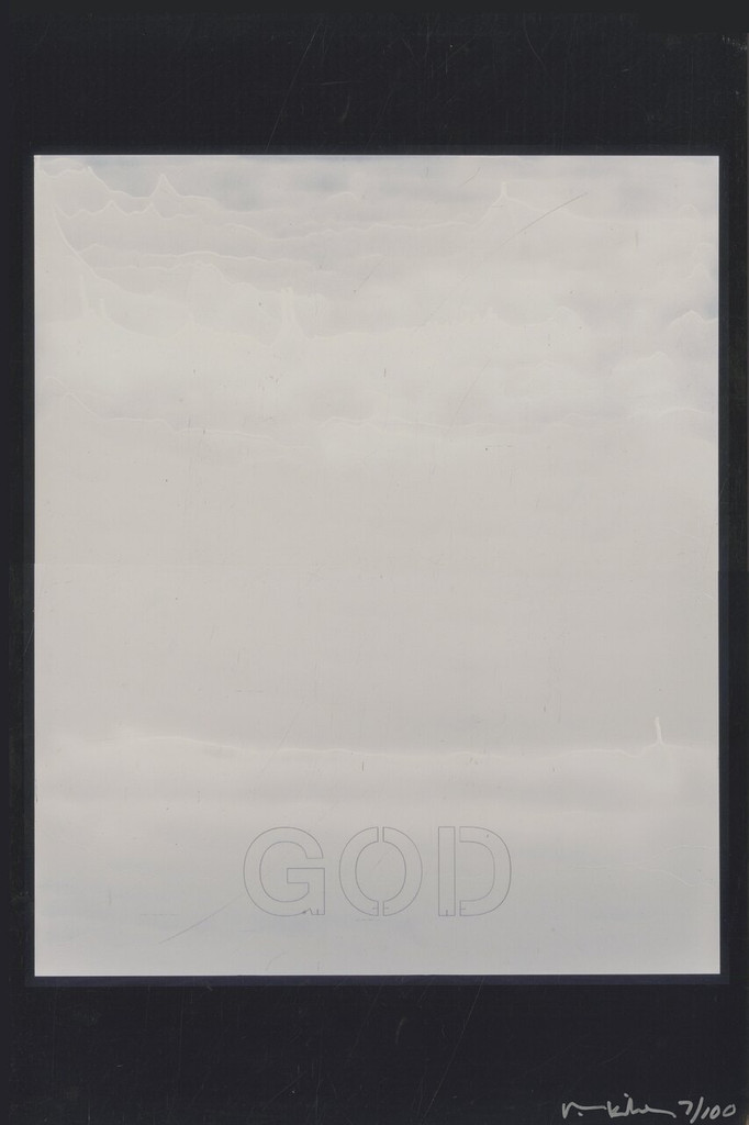 Val's Unearthed Print Collection - GOD Print Grey