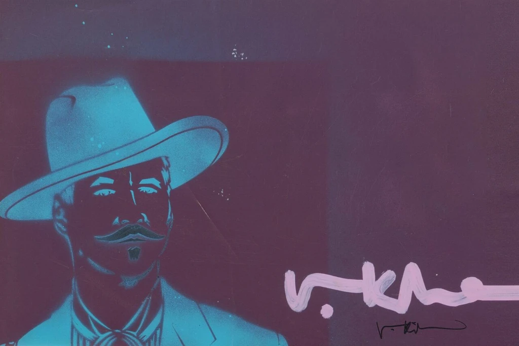 Doc Holliday • Blue and Pink Print [Slightly damaged]