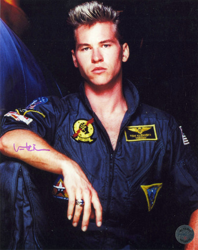 Iceman Autographed Photo - Blue Jumpsuit