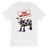 Cow "Top Secret" Retro T-Shirt