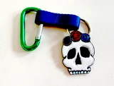 Val's Enameled Skull Keychain/Pendant