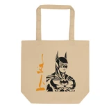 Batman Halloween signature tote bag - oyster