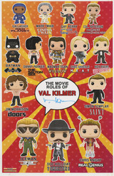 "The Movie Roles of Val Kilmer" Autographed Pop! Figures Poster "The Movie Roles of Val Kilmer" Autographed Pop! Figures Poster