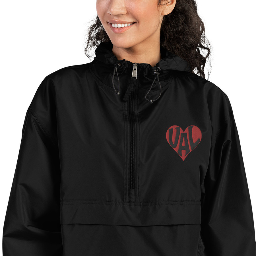 VALentine embroidered Champion Packable Jacket
