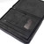 Genuine black leather folder