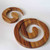 Rimu Wooden Spiral Placemats