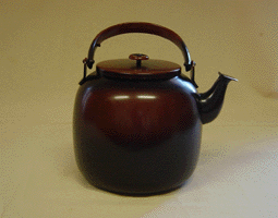 Yakkan: Koshiguro Metal Cold Water Pot, Pre-owned - Tea Dogu