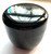 Natsume, Chu (middle size), Black Lacquer with Shippou (Seven Treasures-2) Design, Lacquer over Resin.