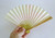 Sensu (fan):  Tea Ceremony Stream, for Women, White Bamboo, Pre-owned, Mint Condition
