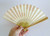 Sensu (fan):  Tea Ceremony Stream 2, 18 cm (7.1"), White Bamboo, for Men, Pre-owned, Mint Condition