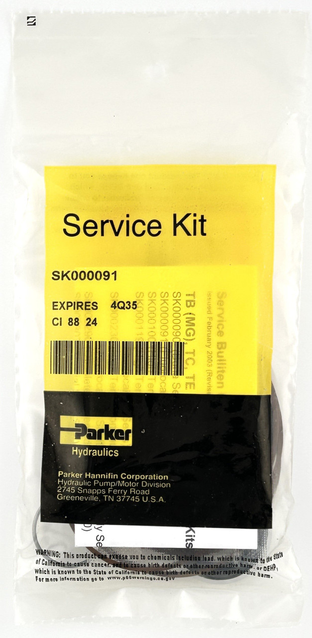 Oページ SK000091 Parker Seal Kit - Hydra Parts USA