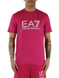 FUCSIA | T-shirt slim fit in cotone con stampa logo