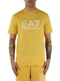 GIALLO | T-shirt slim fit in cotone con stampa logo