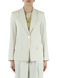 SAHNE | Einreihiger Blazer aus Krepp