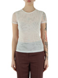BIANCO | Top in tulle stretch MANTO