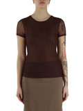 MARRONE | Top in tulle stretch MANTO