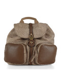 MARRONE | Zaino Medium Poche in tessuto OP