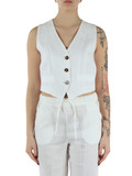 BIANCO | Gilet in lino VERANDA