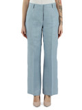 AZZURRO | Pantalone MALIZIA in canvas di lino