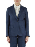 BLAU | NALUT Leinen-Canvas-Jacke