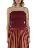 BORDEAUX | Smocktop aus Baumwolle