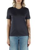 BLU | T-shirt in cotone con patch logo laterale