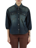 BLU | Camicia jeans DANAE con maniche a palloncino