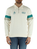 PANNA | MCCC Collection: Felpa in cotone garzato con zip al collo