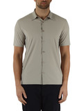 BEIGE | Camicia manica corta DAILY NY in tessuto Softech