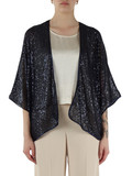 BLU SCURO | Coprispalle con paillettes RENNA