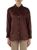 MARRONE | Camicia in ramiè COSMO